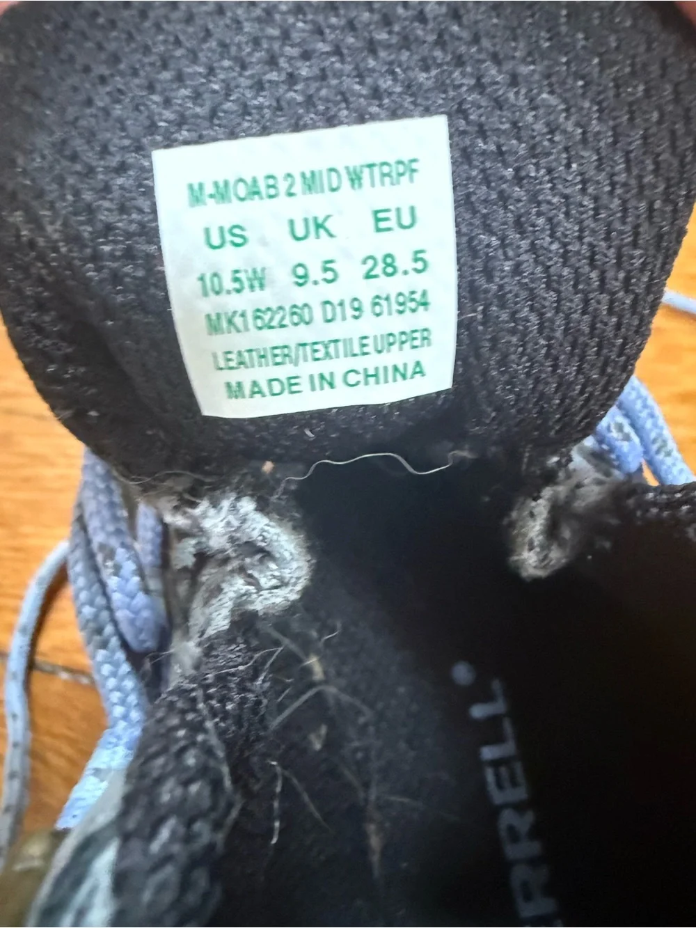 Kids Grey and Light Blue Trail Sneakers